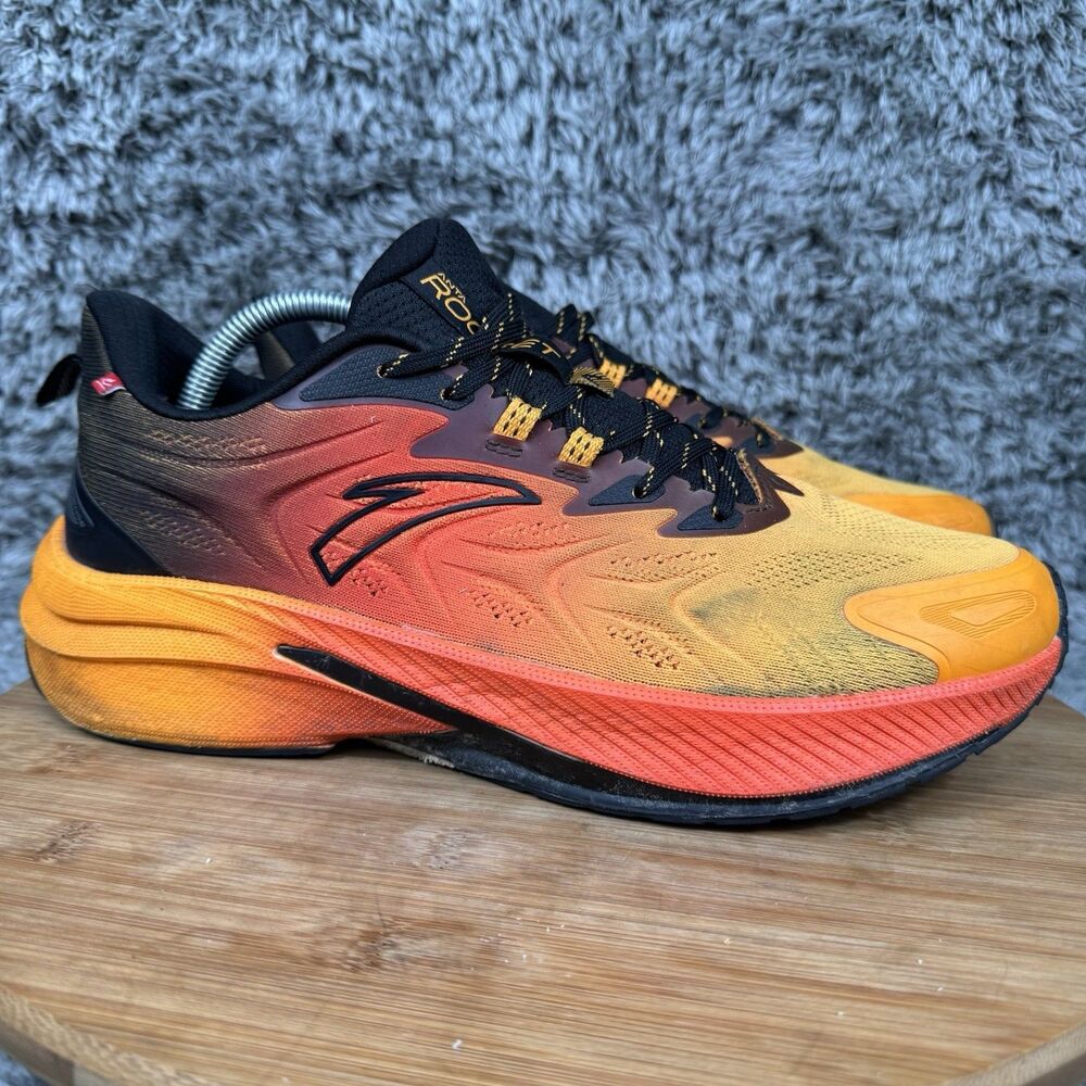 ANTA Rocket 5.0 Shoes Sneakers Men's 9.5 Flame Orange Black